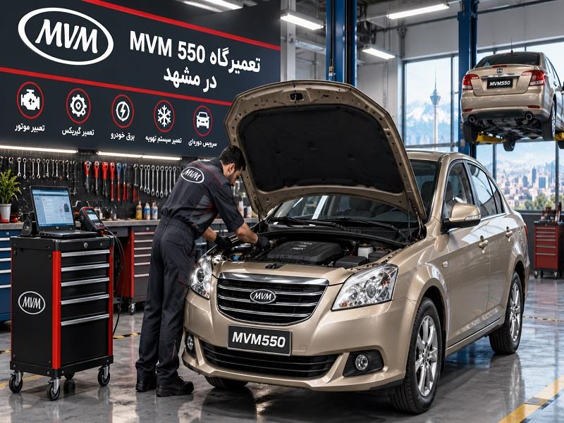 تعمیرگاه ام وی ام 550 در مشهد | تخصصی‌ترین تعمیرکار MVM 550